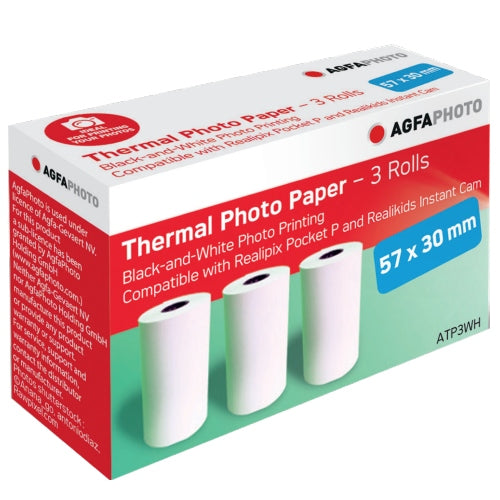 Agfaphoto Papier (3 Rollen) für Realikids Instant Cam und Realipix Pocket P