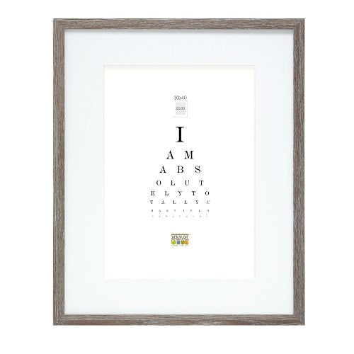 Deknudt Photo Frame in gray-tone Oak Colour with white Passe-board 18x24 S66KH3