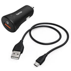 Hama Car Charger Set Micro USB 3A Charger QC3.0