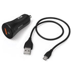 Hama Car Charger Set Micro USB 3A Charger QC3.0