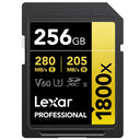 Lexar Professional Gold SD Card UHS-II - R280/W205 MB/s - 256GB - V60