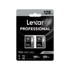 Lexar SDXC Professional 1066x 128GB V30 2-pack