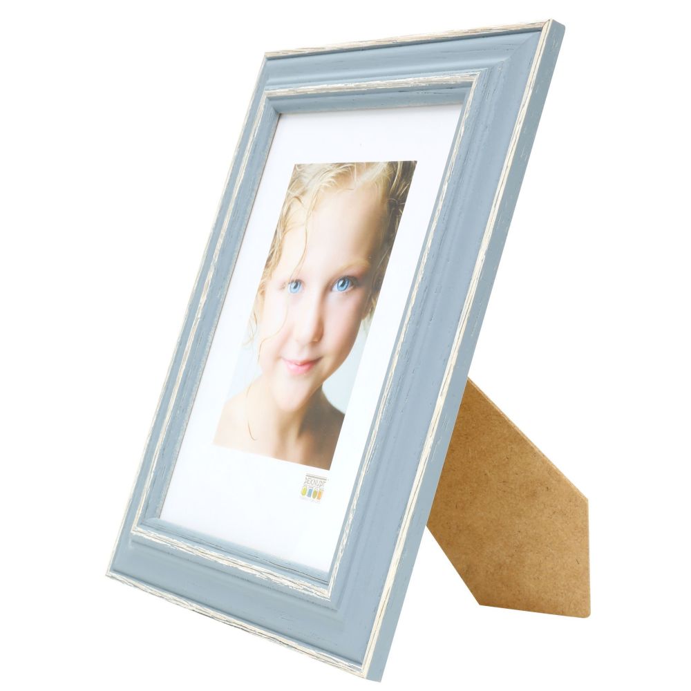 Deknudt Fotorahmen blau mit natürlichem Akzent 21x29.7 S221F6