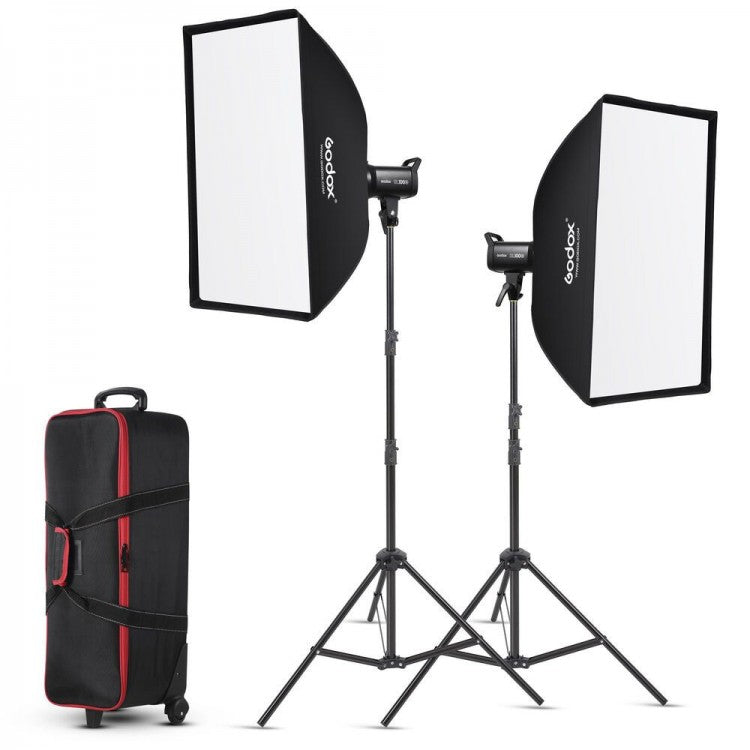 Godox SL100BI Kit - LED Licht kit Bi-Color (2xSL100Bi & accessories)