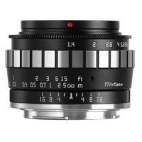 TTArtisan 23 MM ƒ/1,4, FUJI-X-BAJONETT, SCHWARZ/SILBER