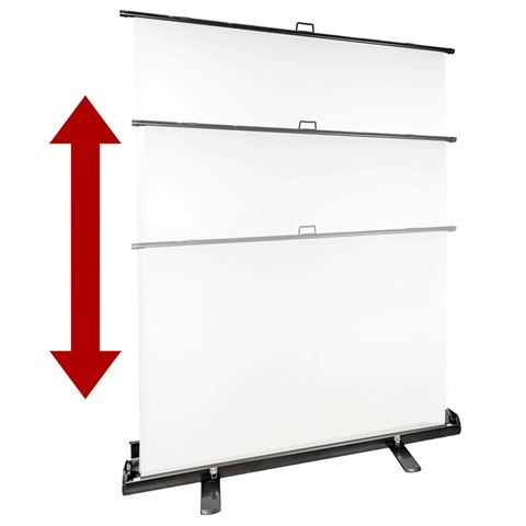 StudioKing Hintergrundrollwand FB-150200FW 150x200 cm Weiß