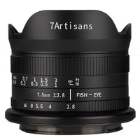 7artisans 7.5mm F2.8 mark ii Fuji (FX Mount) Black