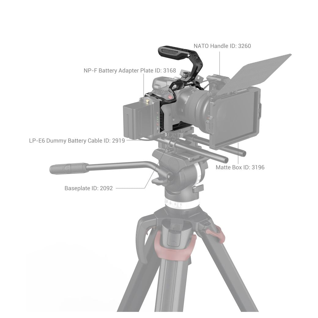 SmallRig 3891 “Black Mamba” Handheld Kit für Canon EOS R5 C