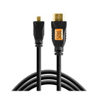 Tether Tools TetherPro HDMI-Micro-zu-HDMI-2.0-Kabel, 3 Fuß (1 m), Schwarz