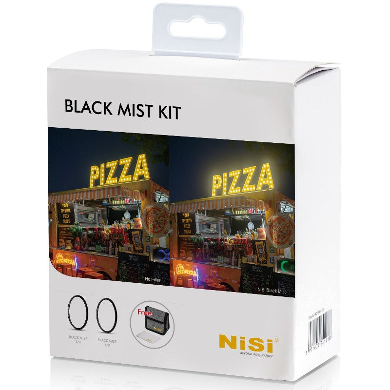 NiSi Black Mist Kit 1x 1/4 1x 1/8 + Circular Filter Pouch 49mm