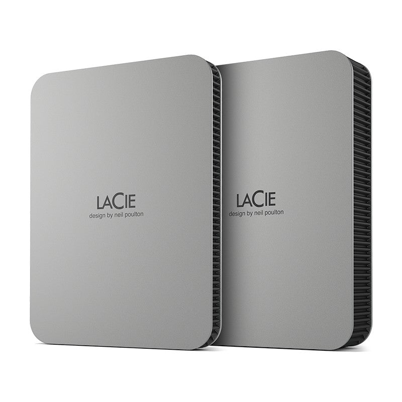 LaCie Mobile Drive Festplatte 4TB v2 USB-C Moon Silver w/Rescue