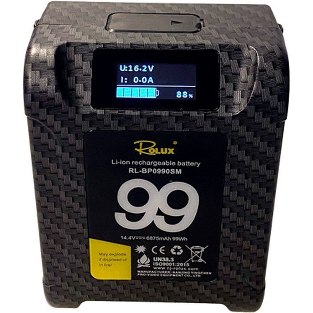 Rolux Smart V-Mount Battery RL-BP0990SM 99Wh 14.4V 6875mAh