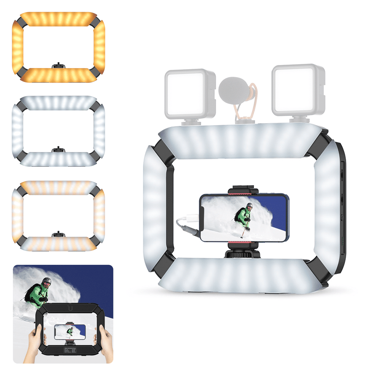 Ulanzi U200 Ringlicht Videorig + 8000MAh Powerbank