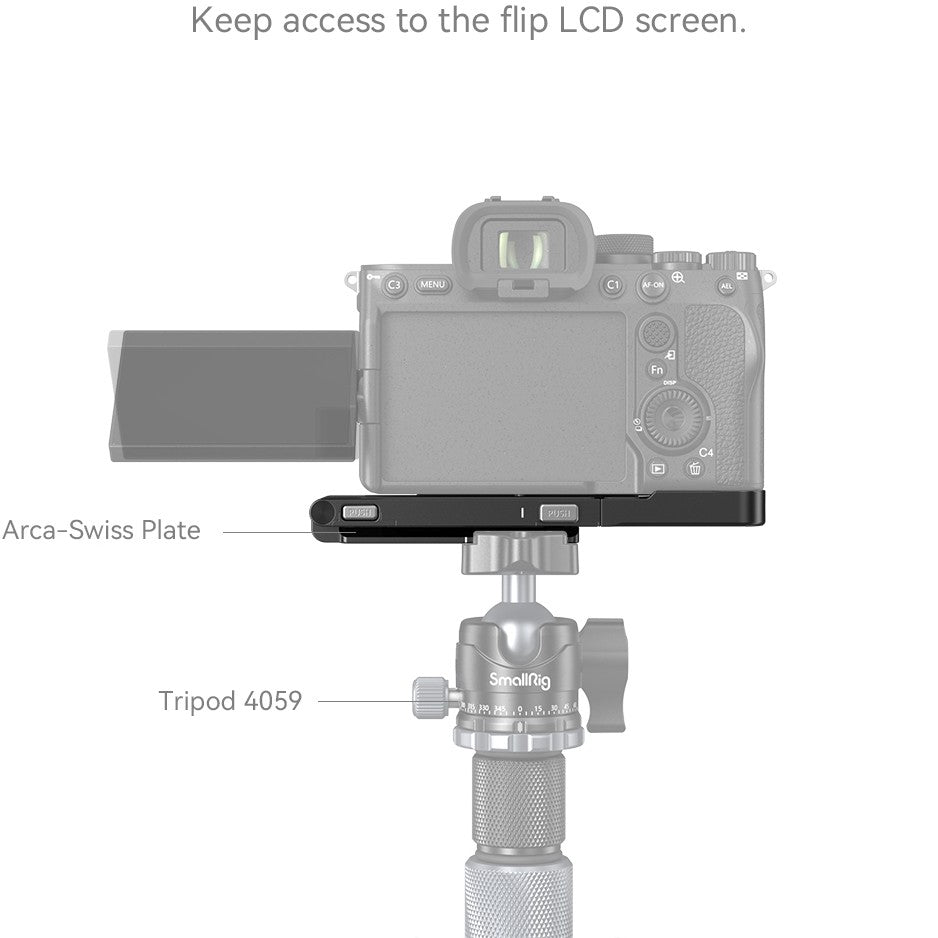 SmallRig 3984 Foldable L-Brackets for Sony Alpha 7R V / Alpha 7 IV / Alpha 7S III