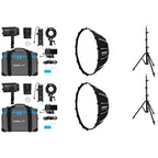 Nanlite Forza 60 II LED dual kit (w/ light stand and softbox)