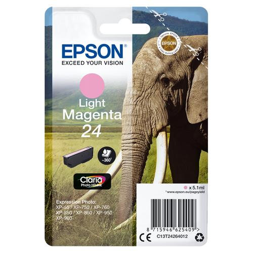 Epson Singlepack Magenta 24 Claria Photo HD inkt