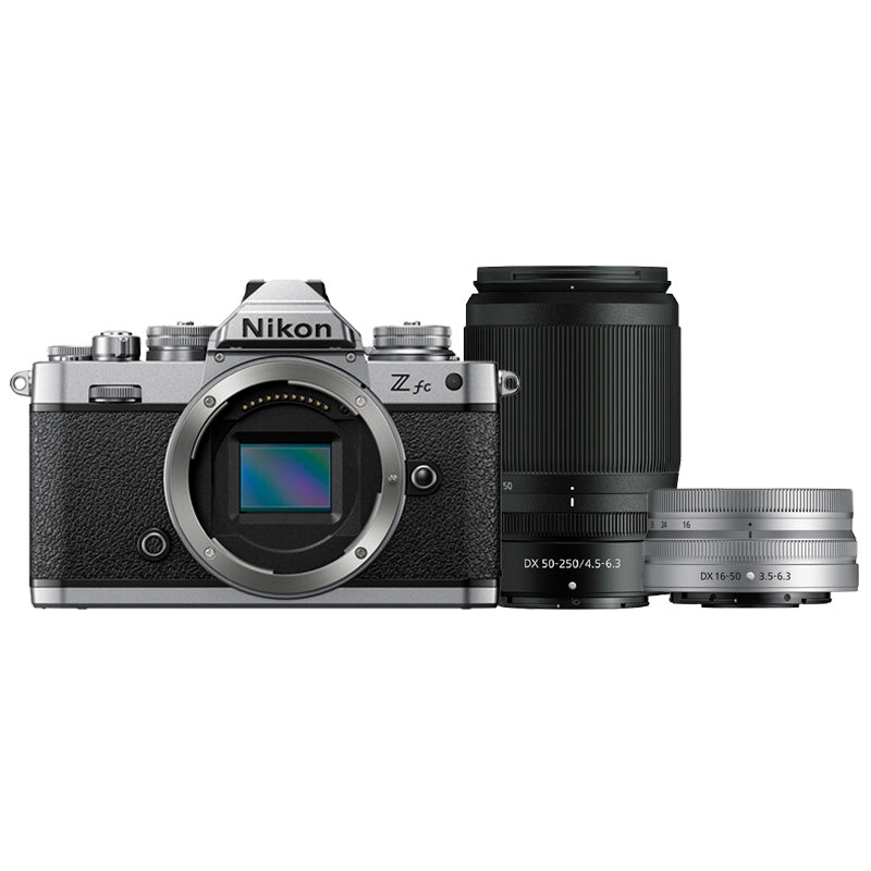 Nikon Z fc + DX 16-50 Silber + DX 50-250