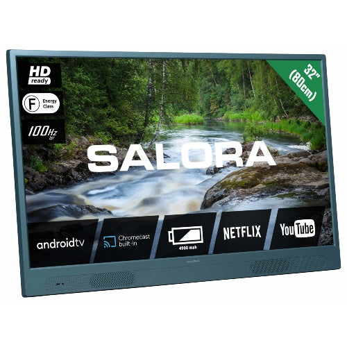 Salora LANGATON32MG Draagbare TV met accu - Groen