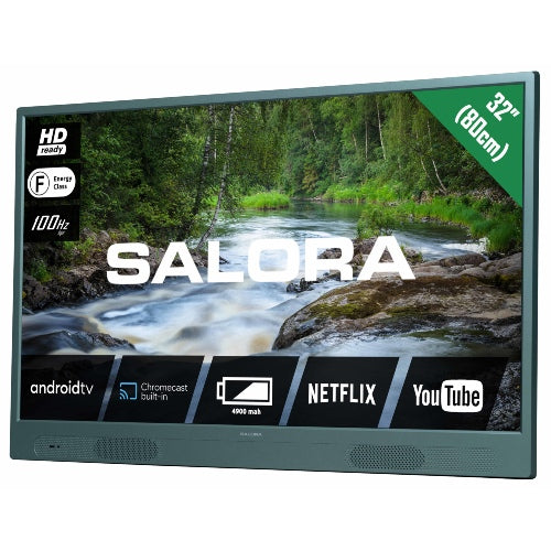 Salora LANGATON32MG Draagbare TV met accu - Groen