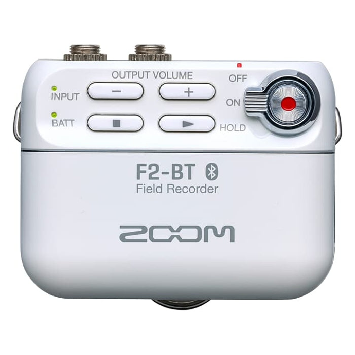 Zoom F2-BT Field Rekorder mit Bluetooth und Lavalier-Mikrofon weiß