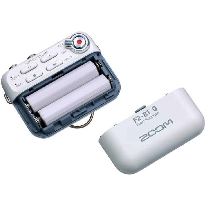 Zoom F2-BT Field Rekorder mit Bluetooth und Lavalier-Mikrofon weiß