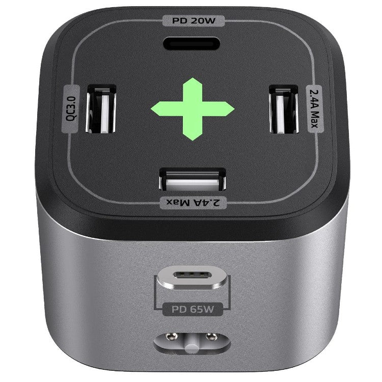 Celly Power Station 65W, 5 USB poorten waarvan 2x USB-C