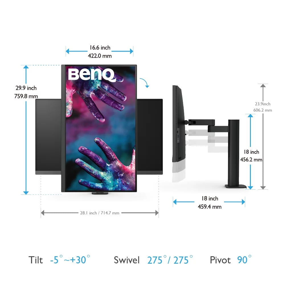 BenQ PD3205UA 32-Zoll 4K Ergo Monitor