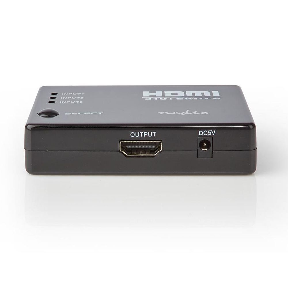 Nedis HDMI-Switch 3 Anschlüsse 3x HDMI-Eingang 1x HDMI-Ausgang