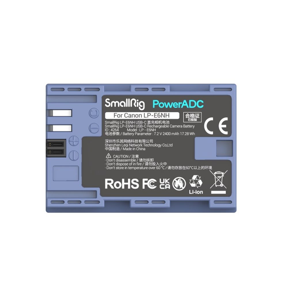 SmallRig LP-E6NH wiederaufladbarer USB-C-Kamera-Akku 4264