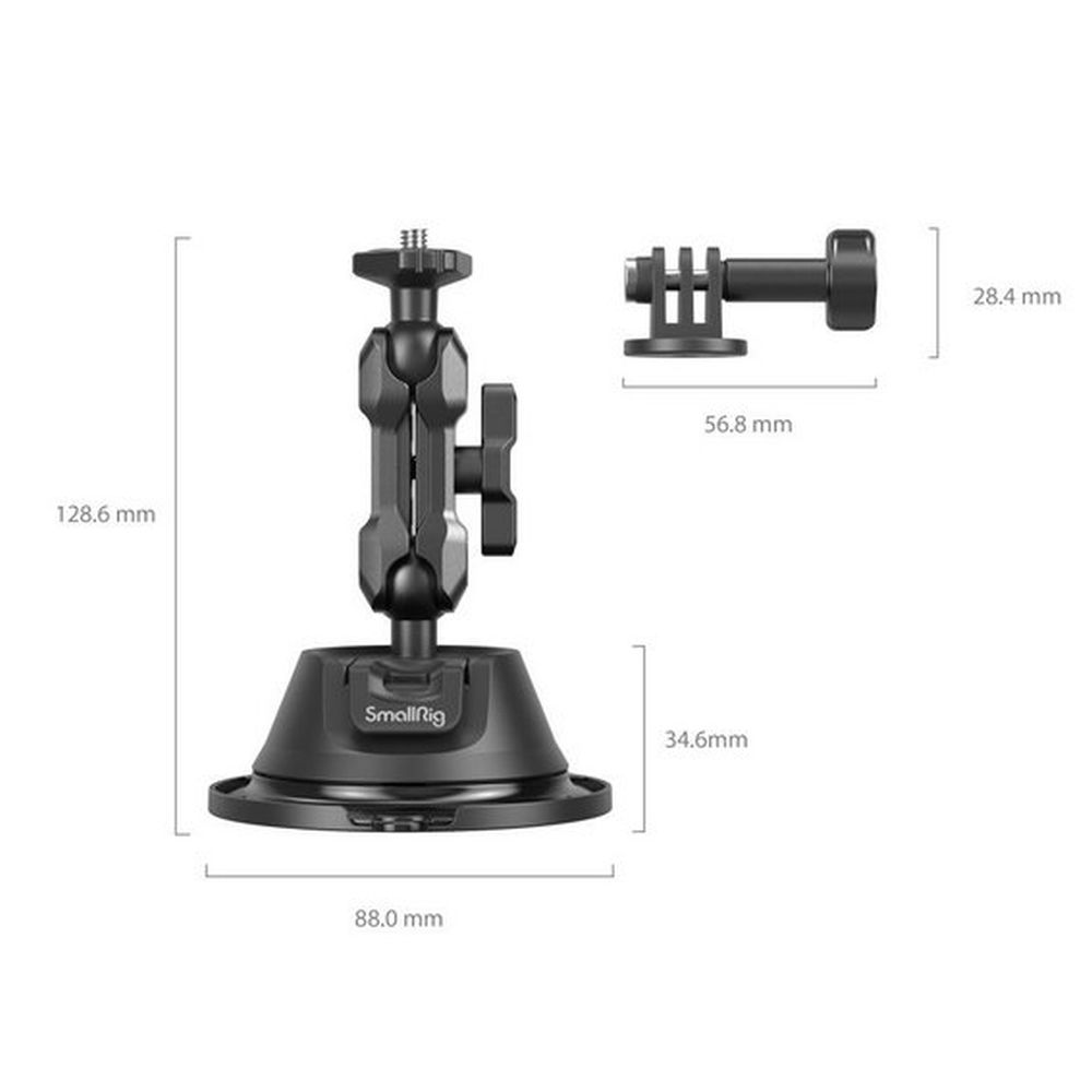SmallRig Portable Suction Cup Mount for Action Cameras SC-1K 4193