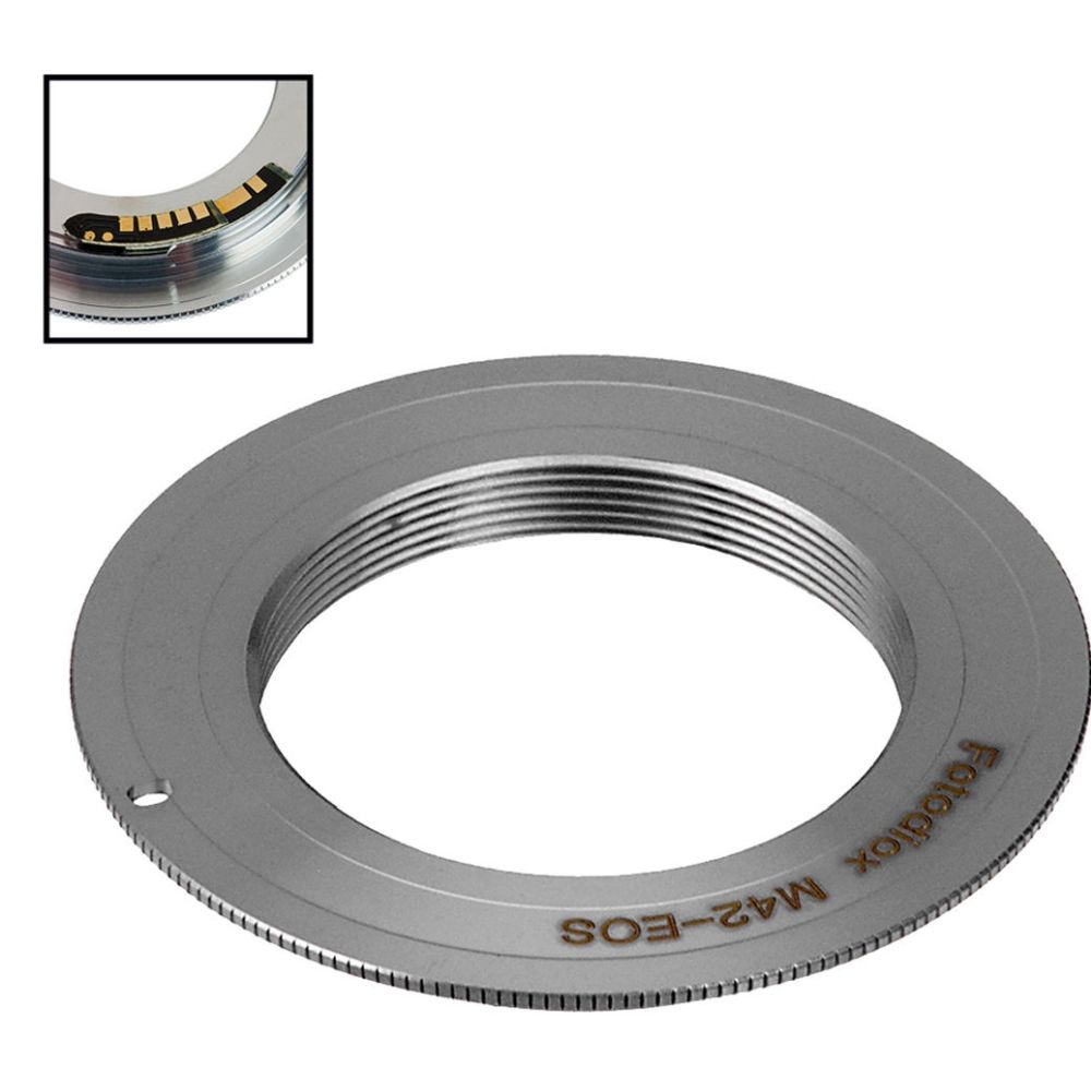 Fotodiox Pro Lens Mount adapter Compatible with M42 Typ 1 Screw Mount SLR Lens to Canon EOS (EF, EF-S) Mount SLR Camera Body