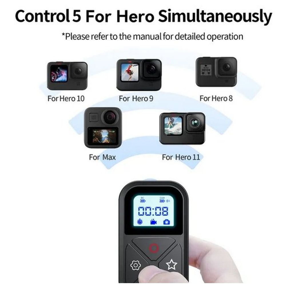Telesin Bluetooth Remote for GoPro 11/10/9/8/Max including Wrist Strap