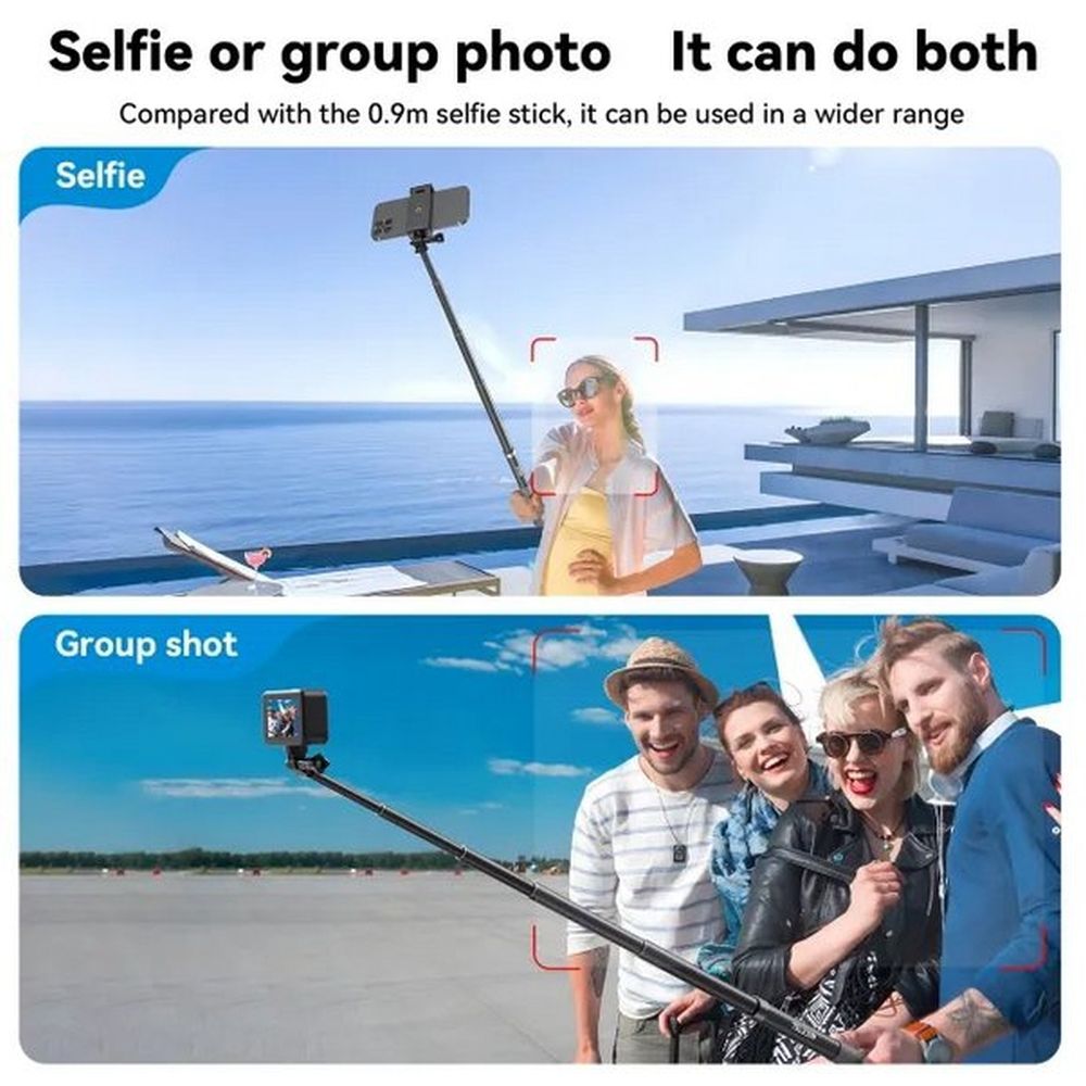 Telesin Premium Selfie-Stick Carbon (120 cm)