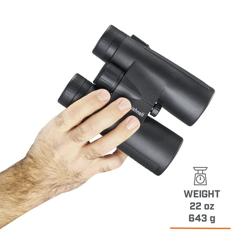 Bushnell Allzweckfernglas Schwarz 10x42, Dach FC