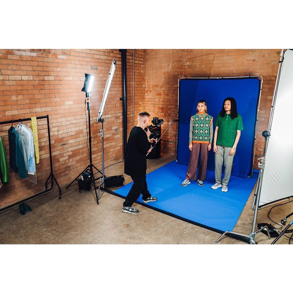 Manfrotto EzyFrame Hintergrund 2 x 2,3m Chroma Key blau