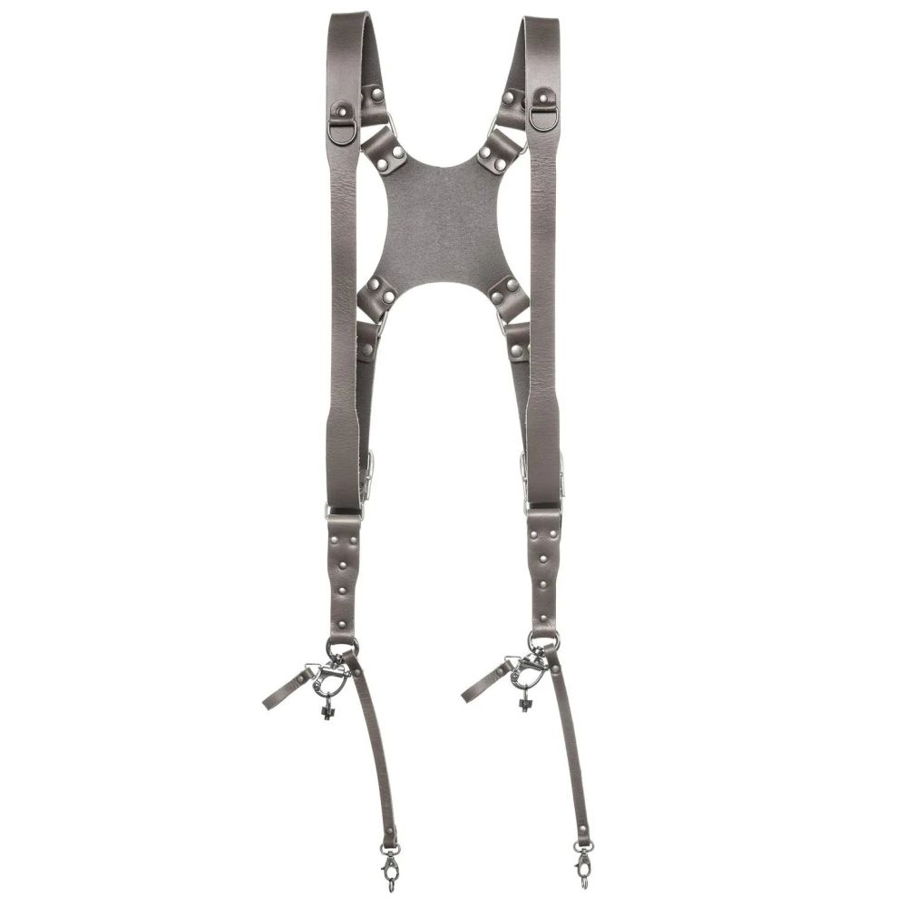 Das Hantler Dual-Kamerageschirr Stone Gray / Altsilber, Regular