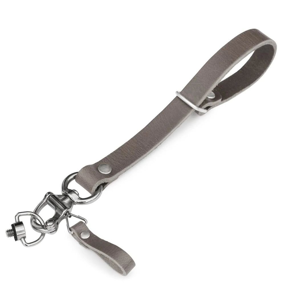 Das Hantler Handgelenkband - Schnellverschluss Stone Gray / Silber