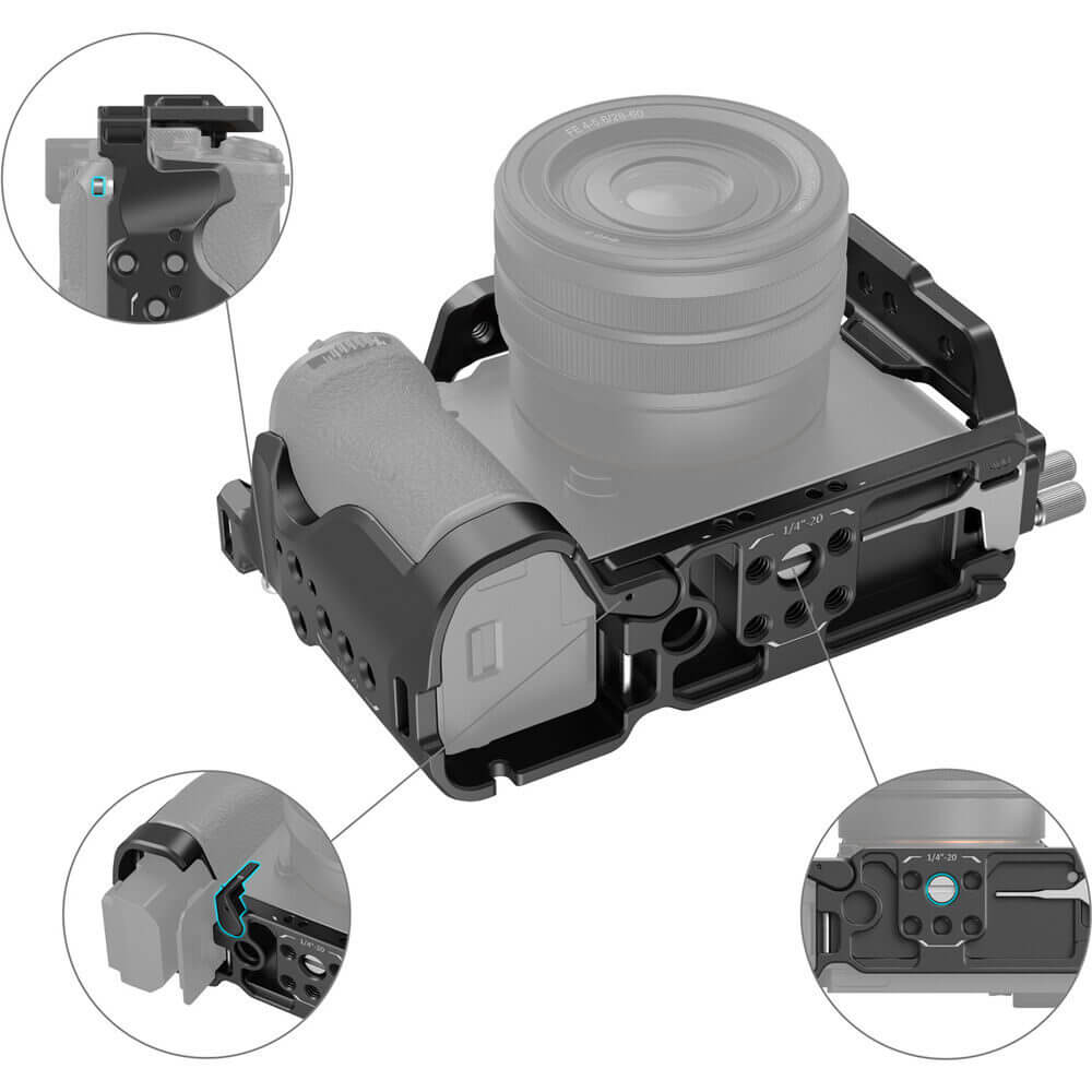 SmallRig 4422 Käfig-Kit für Sony Alpha 7C II / 7CR
