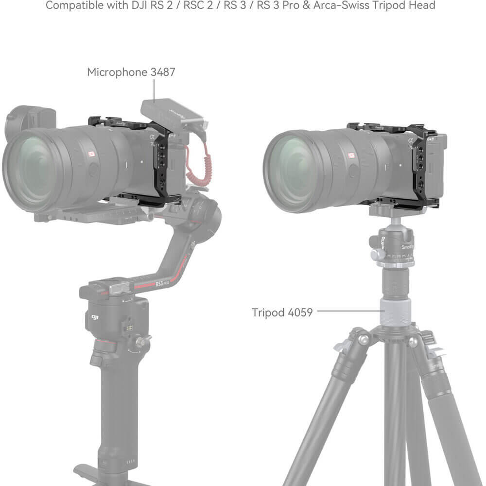 SmallRig 4422 Käfig-Kit für Sony Alpha 7C II / 7CR