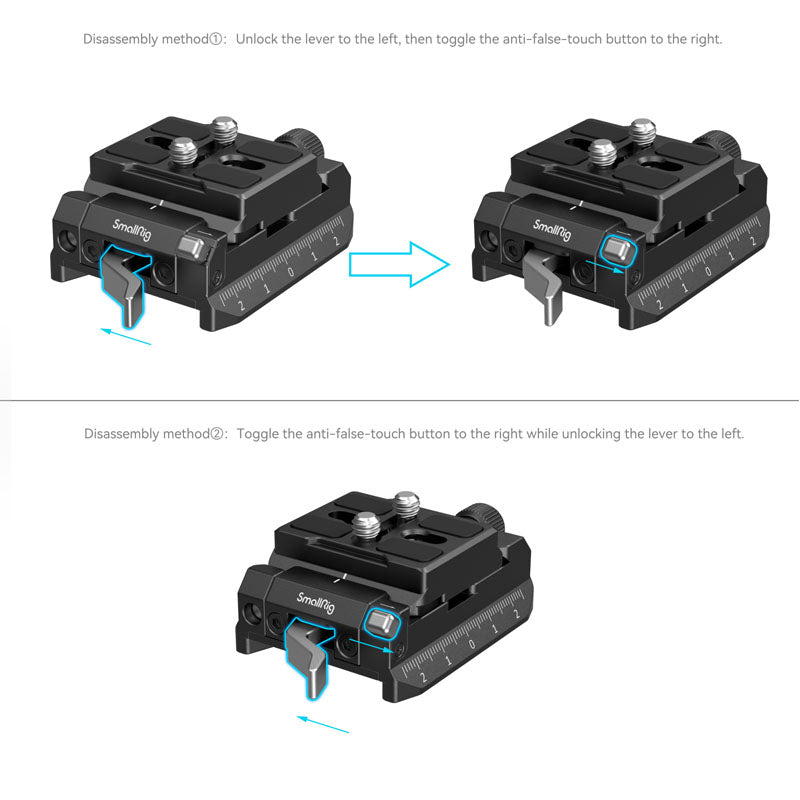 SmallRig 4234 Arca-Swiss / Manfrotto kompatibles Montageplatten-Kit