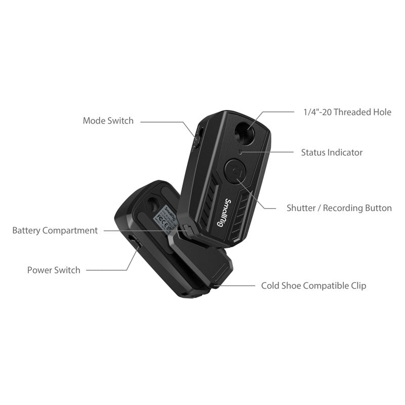 SmallRig 3902 Wireless Remote Controller for Select Sony / Canon / Nikon Cameras
