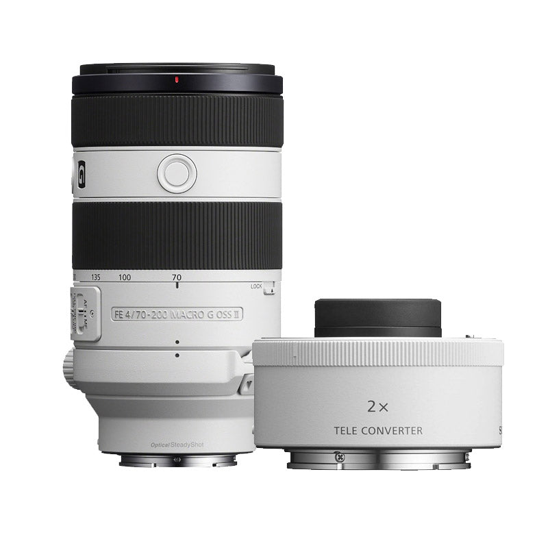 Sony FE 70-200mm f/4.0 G OSS II + Sony E-Mount 2.0x Telekonverter