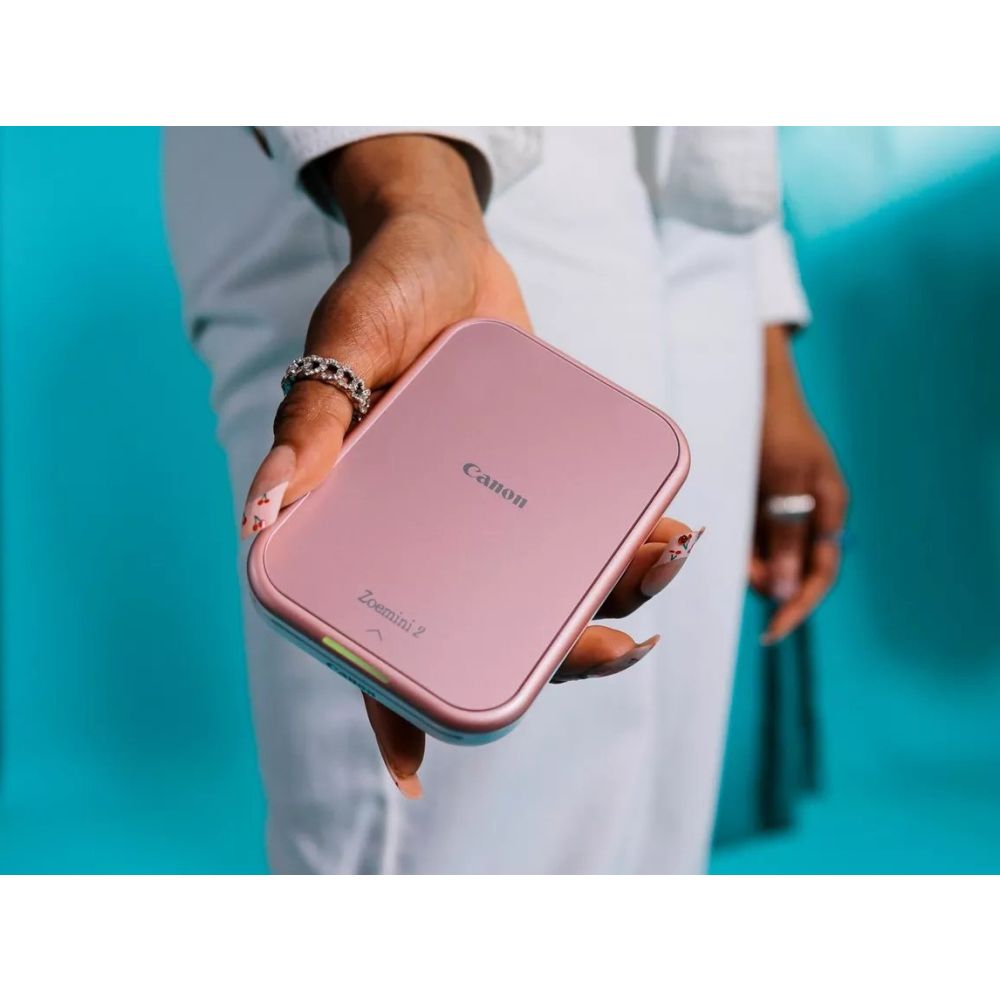 Canon Zoemini 2 Portable Colour Photo Printer Rose Gold + ZP-2030, 5x7.6cm, 20 sheets