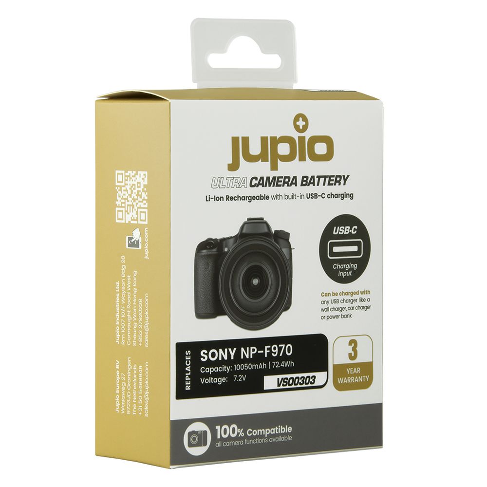 Jupio NP-F970 ULTRA C for Sony, 10050mAh