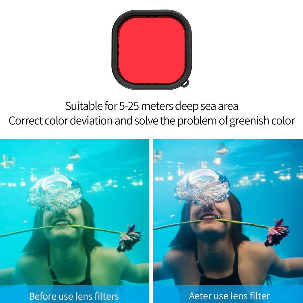 Telesin Waterproof case + dive filter set for GoPro 9/10/11/12