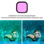 Telesin Waterproof case + dive filter set for GoPro 9/10/11/12