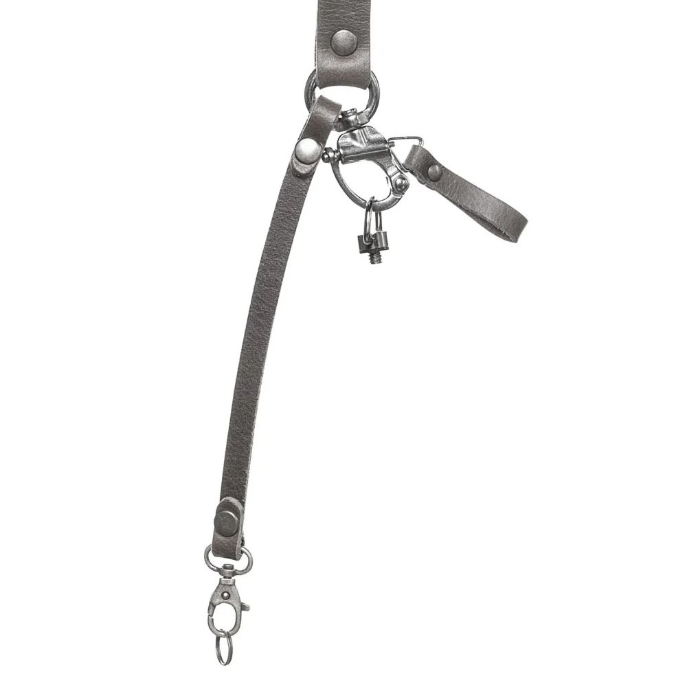 Das Hantler Dual-Kamera-Gurtzeug Stone Gray / Brass, Large