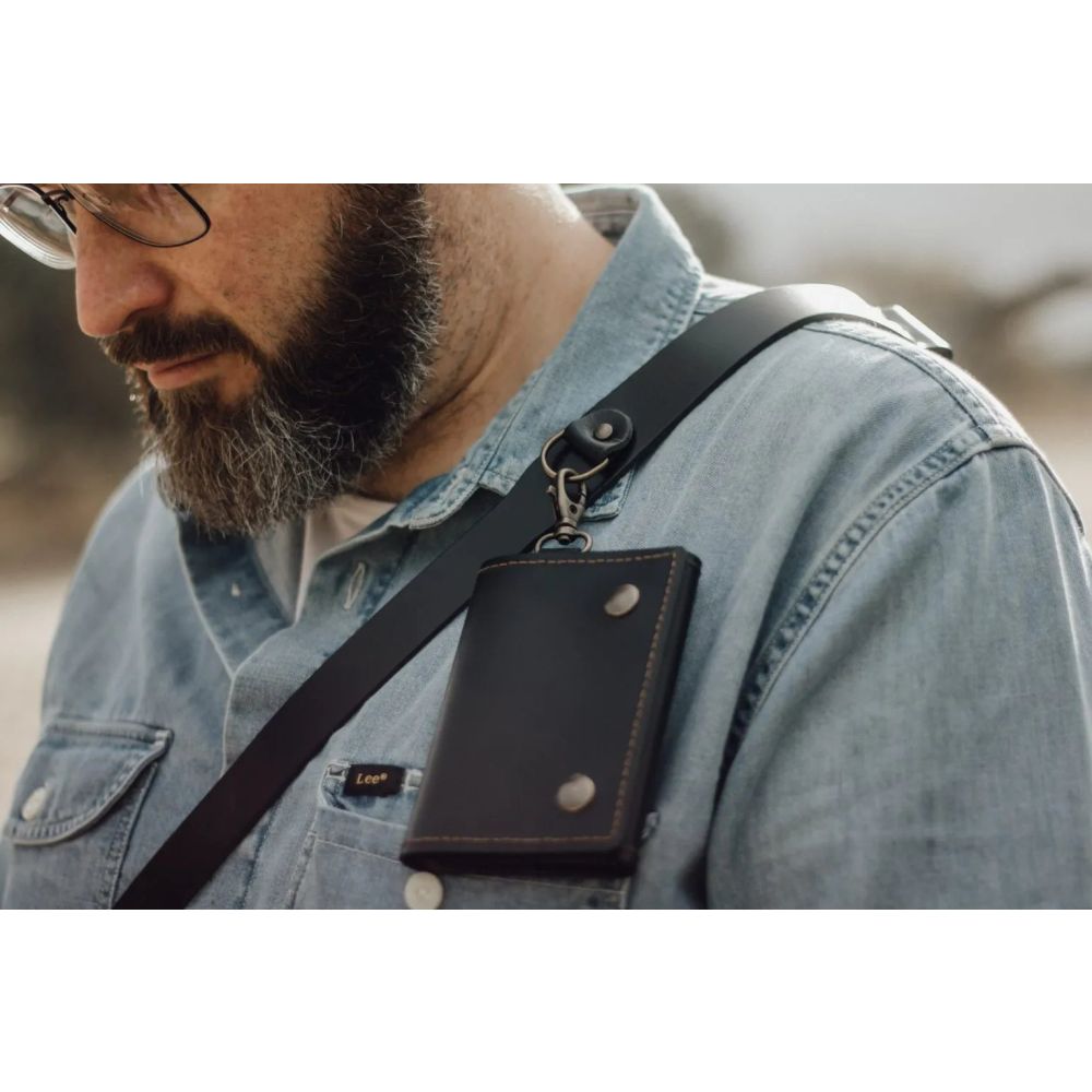 The Hantler Memory card holder Black / Brass, 3x SD + 2x CF