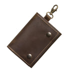 The Hantler Memory card holder Chocolate brown / Brass, 3x SD + 2x CF