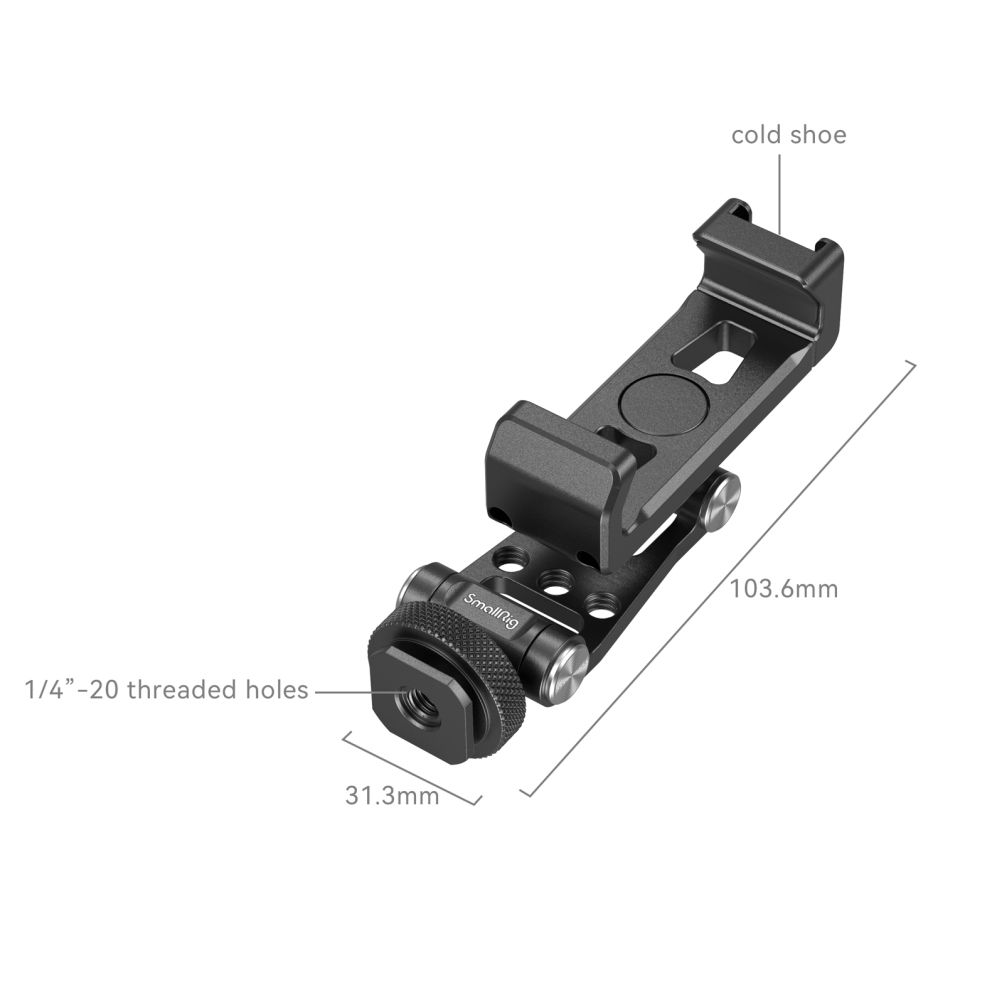 SmallRig 4382 Handyhalterung aus Metall mit Kaltschuhhalterung